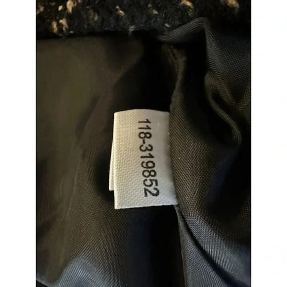 LOFT Ann Taylor Tweed Plaid Skirt women's size 6 black and beige - Picture 8 of 10